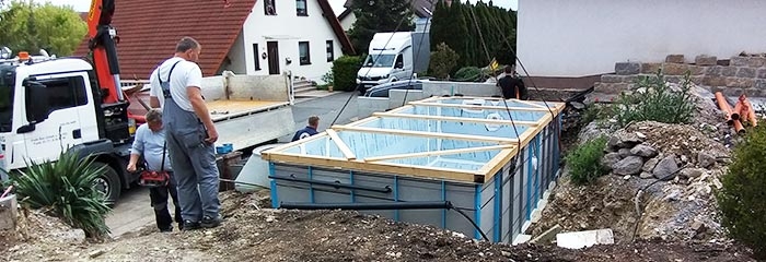 Swimming pool installation