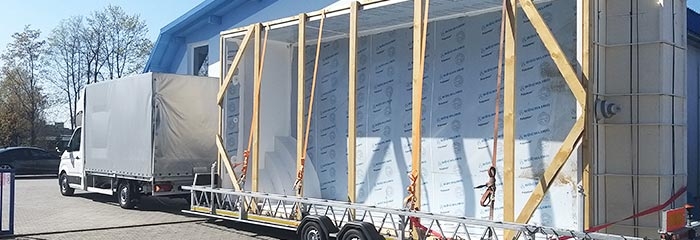 Transport of the swimming pool